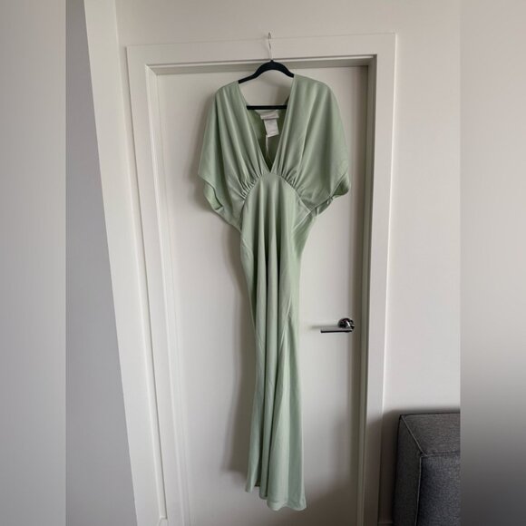 Anthropologie BHLDN Leila Satin Charmeuse Maxi Dress - Picture 4 of 13